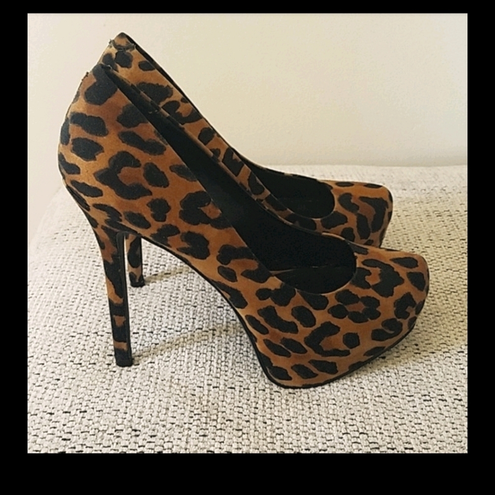 Steve Madden "Nala" leopard pumps. Worn 1 time!